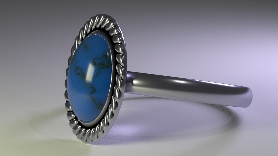 Silver/Blue Ring preview image 1